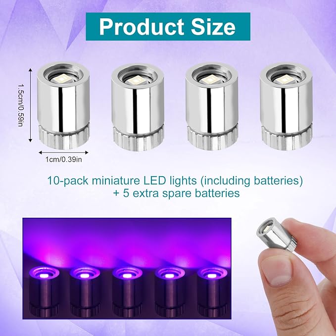 10pcs Miniature LED Spot Lights - Image 2
