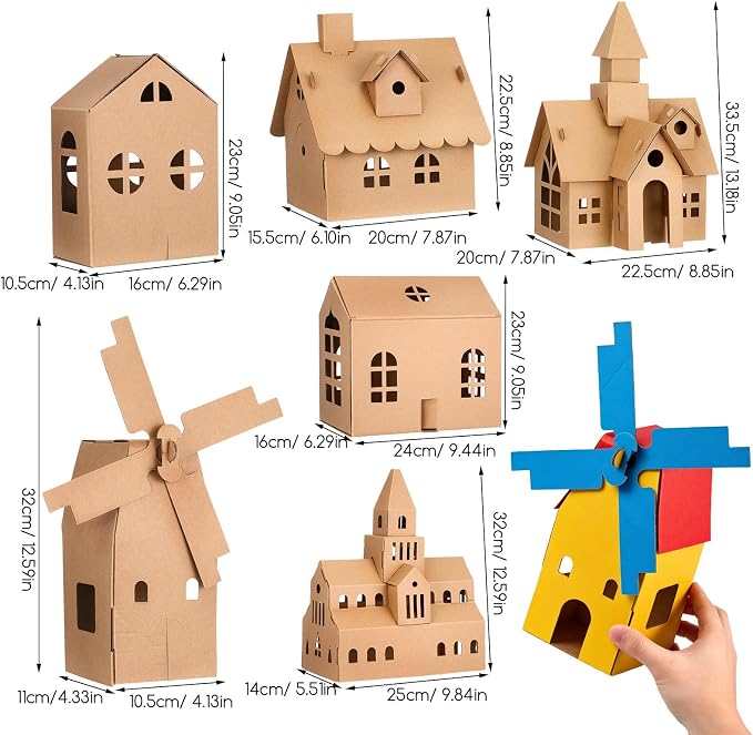 WRITWAA DIY Paper House Kit for Kids - Image 3