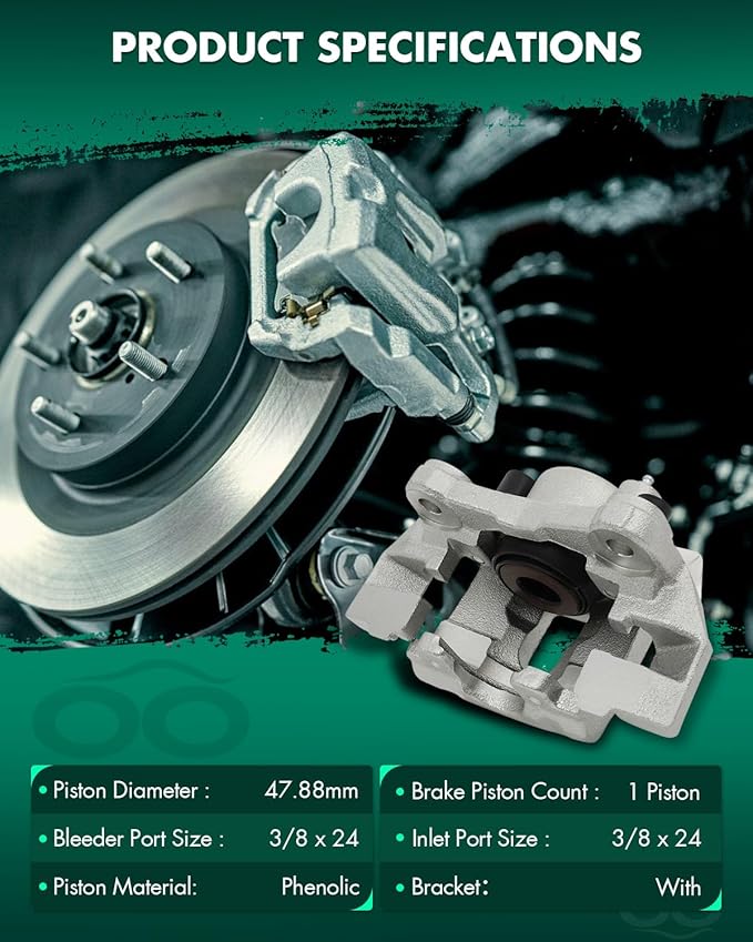 SCITOO Rear Right Brake Caliper With Bracket 18B4819 Compatible For Jeep Grand Cherokee 1999-2004