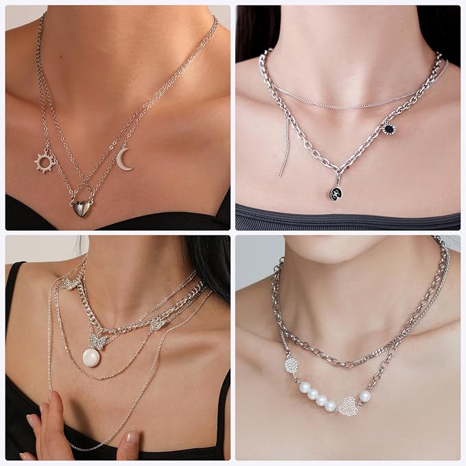 Ecoofor Necklace Chains for Jewelry Making, 62.3 Feet 8 Rolls 304 Stainless - Image 6