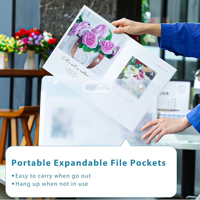 Chinco 2 Pcs Plastic Art Portfolio Bag - Image 6
