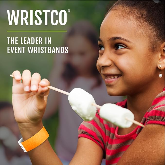 1,000 WristCo Tyvek Metallic Gold Wristbands for Events – Tamper-Proof Design Prevents Reuse – Premium-Grade Bracelets for Hospital & Medical ID, Party, Concert Entry, VIP Identification