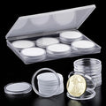 10PCS Clear Coin Capsules, Coin Holders by COIDEA