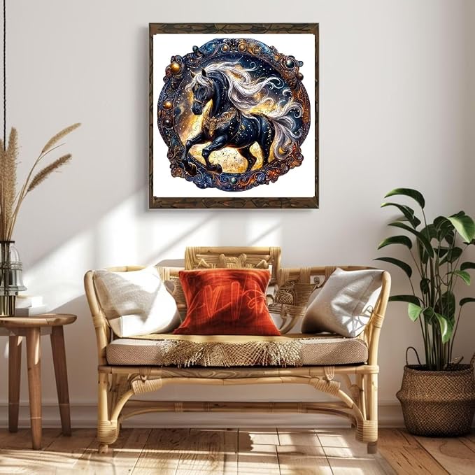 Wooden Puzzles Adults, Elegant Horse Wooden Puzzles 200 Pieces, Unique Animal - Image 6