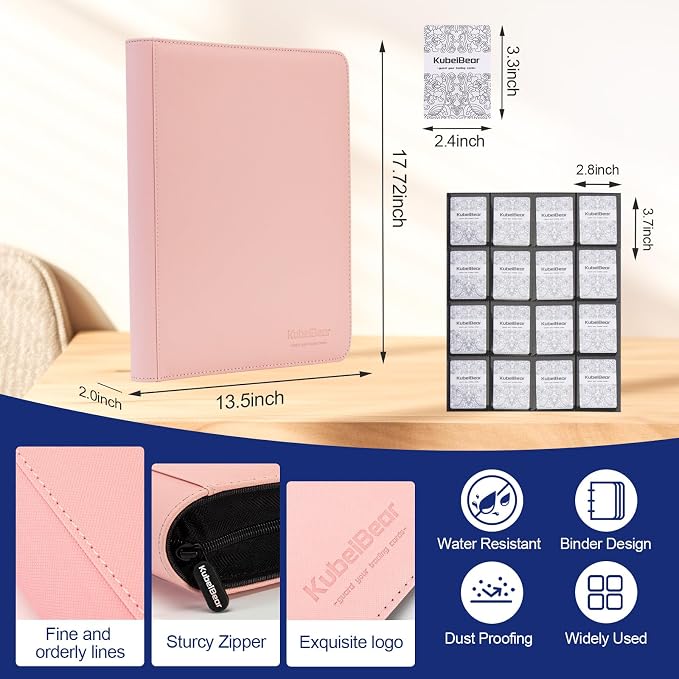 Card Binder – 1024 Capacity, Zippered Trading Card Holder - Image 6