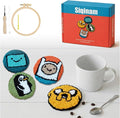 Siqinam Adventure-Time Punch Needle Kit-4 Pack Adventure Crochet Series Themed by Welcometomylittlefarm