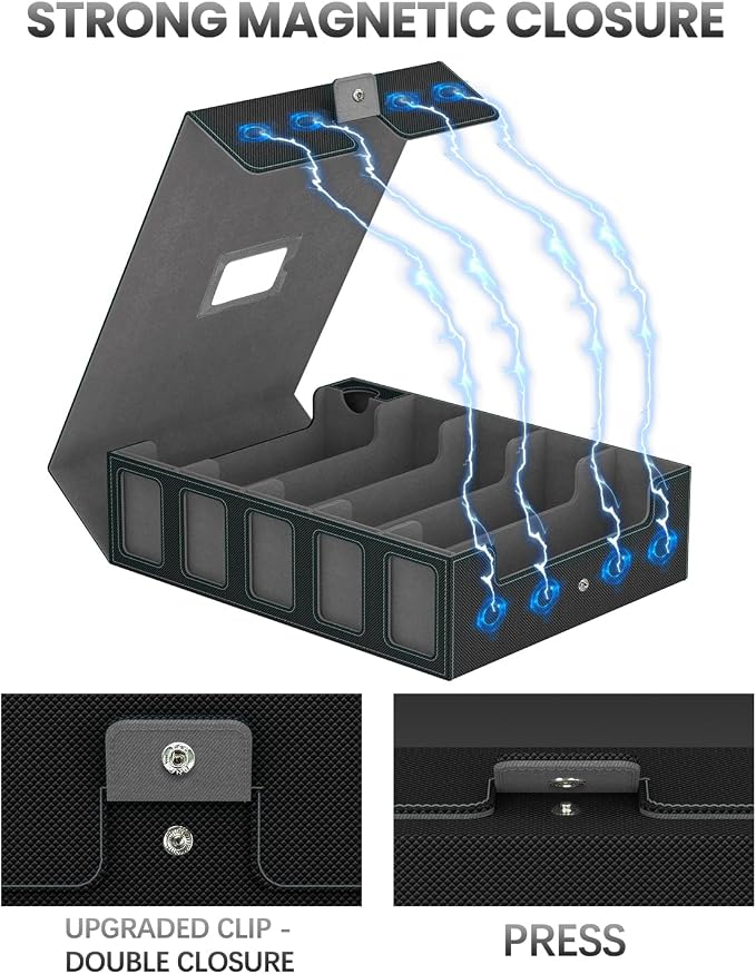 Trading Card Storage Box Gomyrod, 5-Row Card Case - Image 4