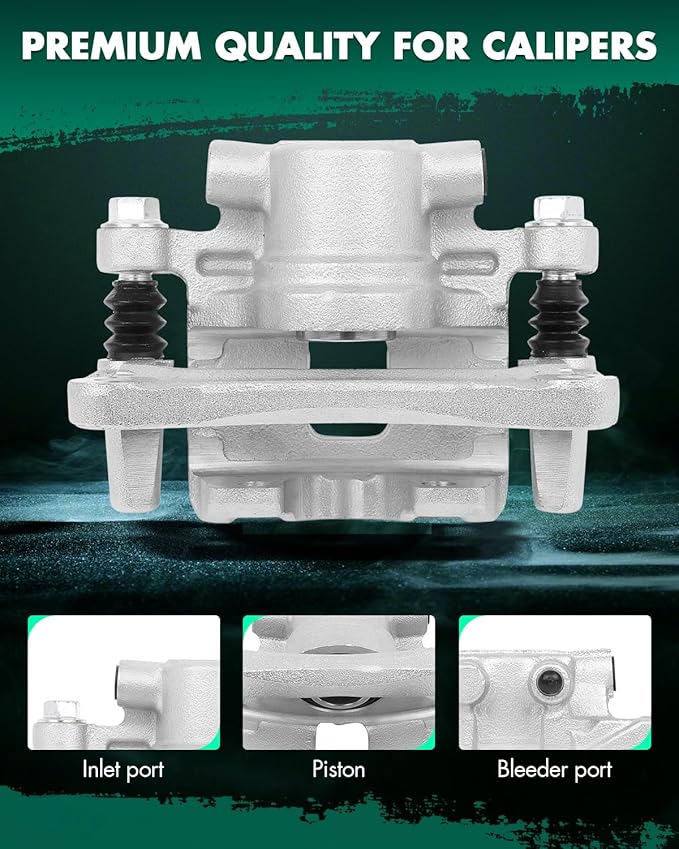 SCITOO Rear Right Brake Caliper With Bracket 18B5104 Compatible For Chrysler 0/Sebring, For Dodge Avenger, For Dodge Caliber, For Jeep Compass/Patriot, For Mitsubishi Lancer/Outlander Sport/RVR