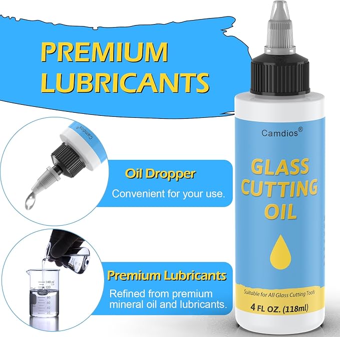 Glass Cutting Oil with Precision Application Top, Suitable - Image 2