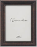 Lawrence Frames 535557 Bronze 5x7 Classic Detailed Oil Rubbed Picture Frame by LawrenceFrames