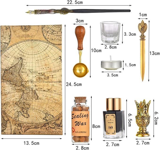 Joyeee Gold Calligraphy Pen Set - Image 6