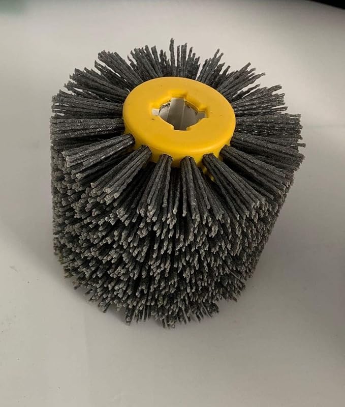 SIGNI Abrasive Nylon Drawing Wheel Drum Burnishing Polishing Brush for wooden furniture floor polishing 120X100mm 400 Grit 1pack