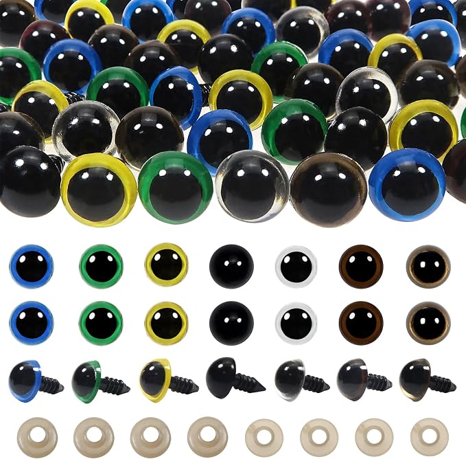 TOAOB 140pcs 16mm Colorful Safety Eyes by TOAOBTHEONEANDONLYBABY