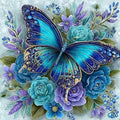 Butterfly and Flowers Cross Stitch Kits by Unknown