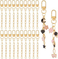 Chuyau 20pcs Gold Keychain Making Kit Swivel Snap Hook Lobster Claw Clasps by chuyau
