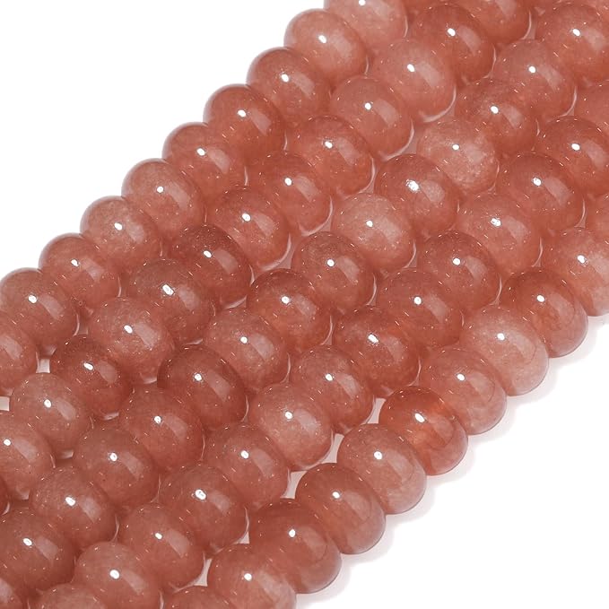 Songxi 5x8mm Natural Sun Stone Rondelle Beads, Gemstone - Image 3