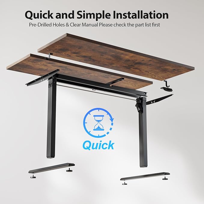 Agilestic Electric Standing Desk, 55 x 28 Inches Height Adjustable Desk - Image 9