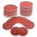 100 PCS 5 Inch Sanding Discs 240 Grit Hook and Loop Adhesive Round Sandpaper for Random Orbital Sander