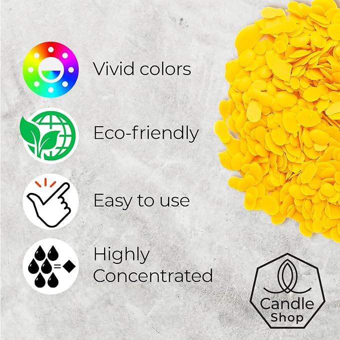Bright Yellow Candle Dye 2oz for Soy Candle Making – Highly Concentrated Candle - Image 2