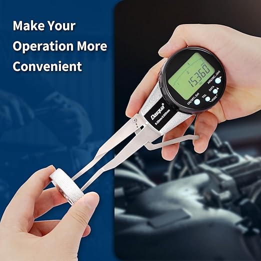 Dasqua Digital Internal Caliper Gage with 0.200"-1" /1.200"-2"/0.400"-1.2" Measuring Range (0.200"-1.0"/5-25mm)