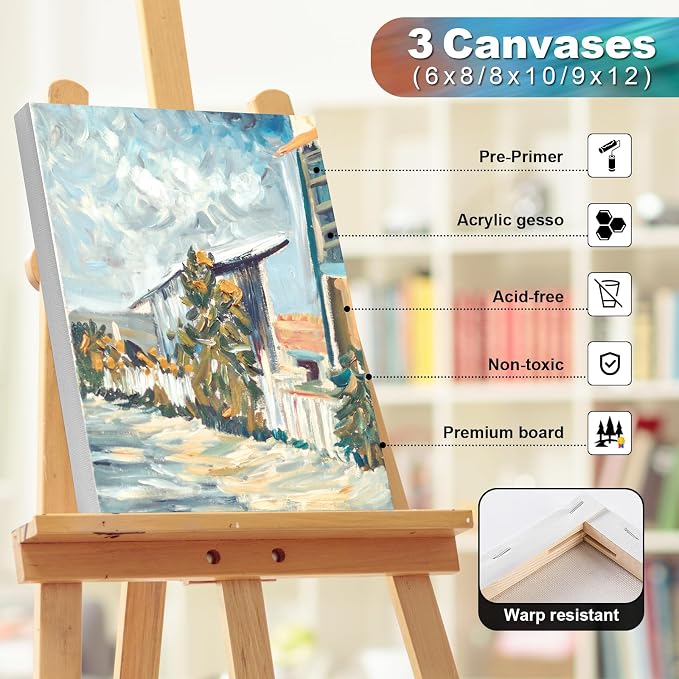 Inburit Acrylic Painting Kit for Adults & Kids - Image 5