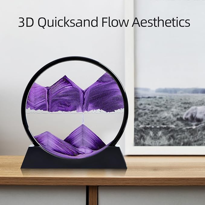 Moving Sand Art Liquid Motion, 3D Deep Sea Sandscape Color Quicksand Decor - Image 4