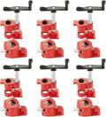 Wood Gluing Pipe Clamp Set | 1/2" Heavy Duty Woodworking Cast Iron Pipe Clamps Quick Release Pipe Wood Clamps (6 Pack, 1/2")