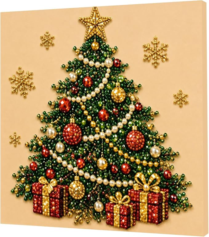 POETRYDRAW Christmas Decor Tree Garland Pearl Art Kit by POETRYDRAW