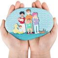 River Rocks for Painting 6 Pcs Extra Large 4.7-6.3 Inch Flat Smooth Painting by dojobkinb