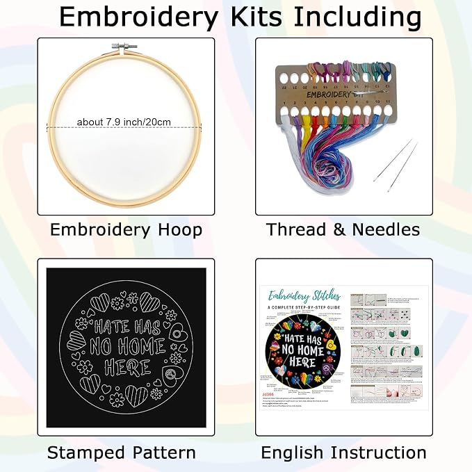 Nuberlic Embroidery Kit for Beginners - Image 4