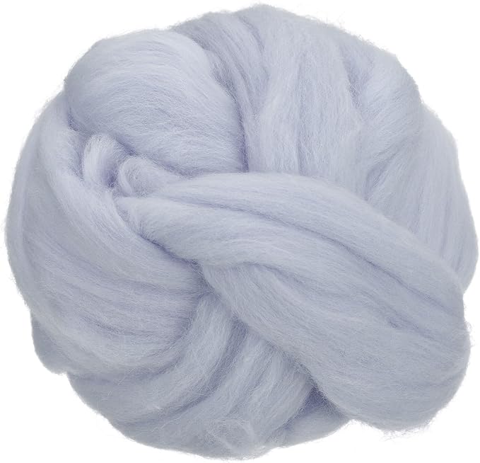 uxcell Needle Felting Wool, 3.5 Oz Nature Fibre Wool Yarn Roving by uxcell