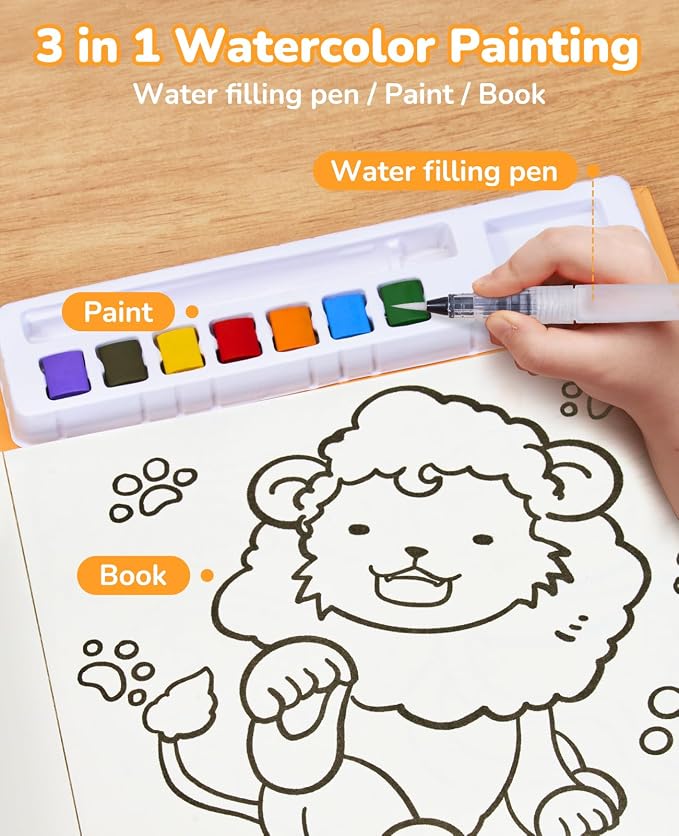 JoyCat Paint with Water Coloring Books - Image 3