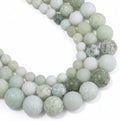 48pcs Natural Matte Grape Gemstone Beads，8mm Frosted Round Loose Stone Beads by Yochus