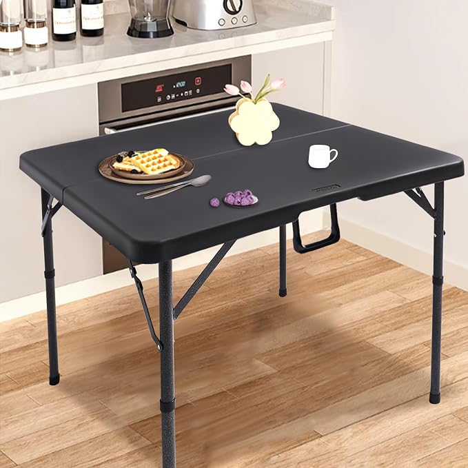 Byliable 34" Square Folding Card Table, Fold-in-Half Utility Dining Portable - Image 8