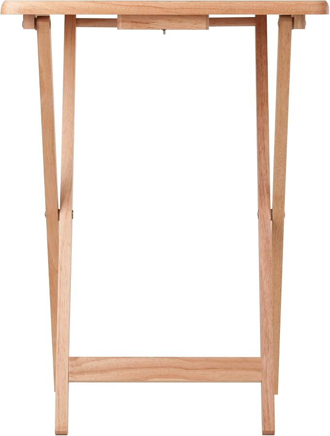 Winsome Alex Set of 2 Foldable Snack Tables, Living Room TV Dining, Work From - Image 7
