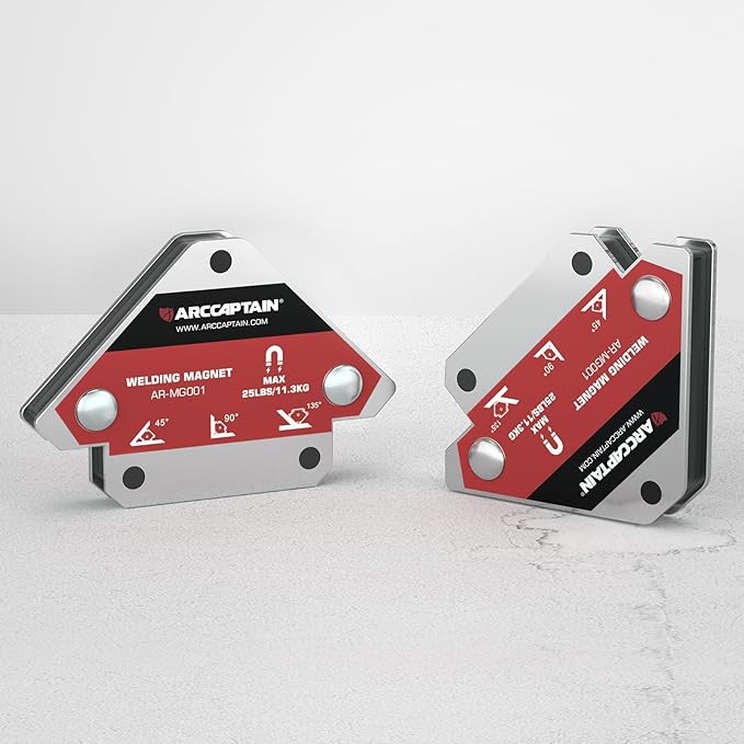 ARCCAPTAIN Welding Magnets 2pcs 25LB Welding Magnet Set, Magnetic Welding Holder, Holding Power Welding Accessories