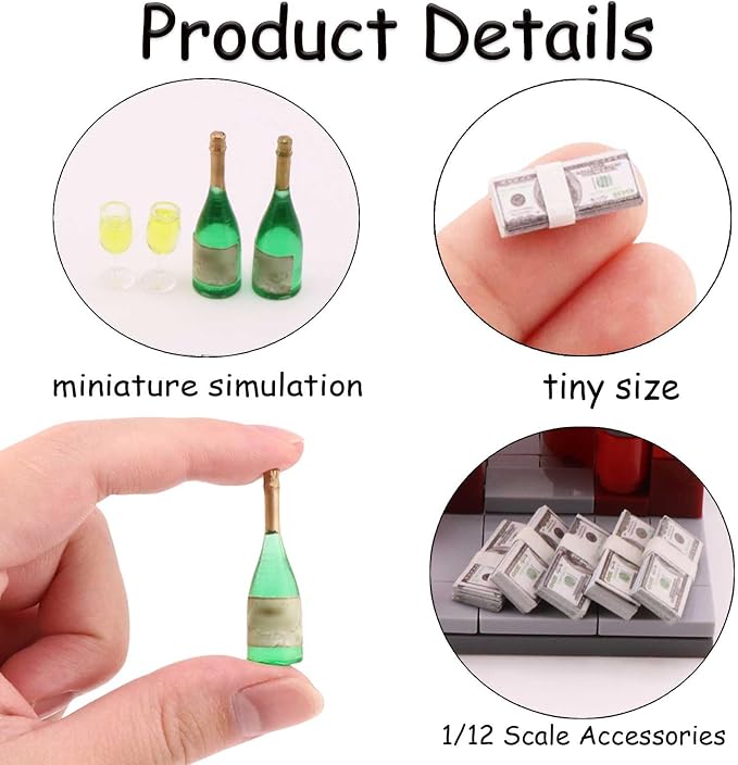 Miniatures Dollhouse 1 12 Scale Accessories 400 Pcs Tiny Money - Image 3