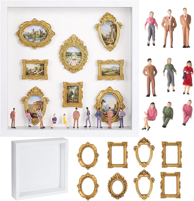 Lineshading DIY Mini Silhouette Shadow Box Museum Frame Kit by Lineshading