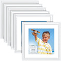 8x8 Picture Frames with 6x6 Mat, 6 Pack, Contemporary, Inspirations | These by IconaBay