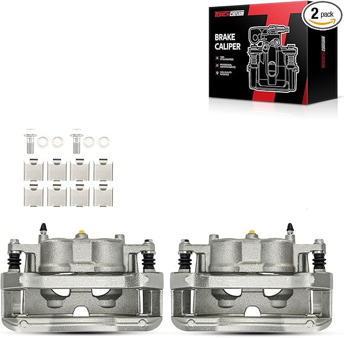 Torchbeam Rear Brake Calipers Set for Chevrolet Silverado 2500 HD 2011-2019, GMC Sierra 2500 HD 2011-2019, Chevrolet Silverado 3500 HD, Rear Left and Rear Right Calipers Replace # 18B5306+18B5307