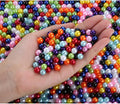 DUQGUHO Pearls for Bracelets 6mm Colorful Beads for Jewelry Making Fake Plastic by DUQGUHO