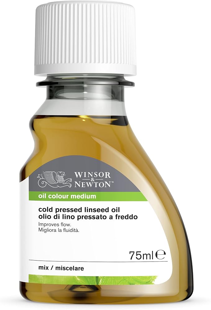 Winsor & Newton Cold Pressed Linseed Oil, 75ml Bottle - Image 9