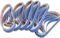 36 Pcs 3/8 x 13 Inch Zirconia Sanding Belts, 3/8 Inch x 13 Inch Belt Sander Paper, 6 Each of 40/60/80/100/120/240 Grits Belt Sander Sanding Belts for Metal