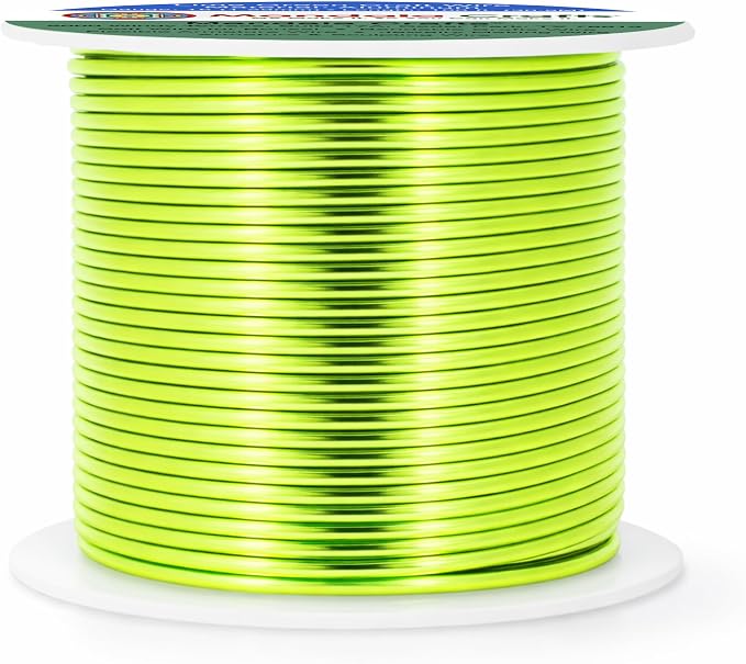 Mandala Crafts 16 Gauge Lime Green Anodized Aluminum Craft Wire, 100 FT | - Image 2