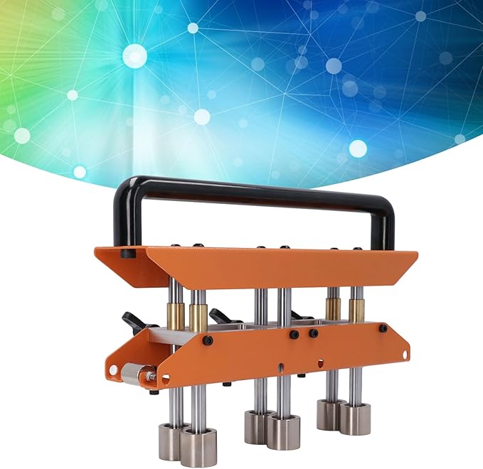 3 Station Roller, 0-90 ° Angle Large Radius Sheet Roller Bender, Aluminum Standing Seam Roofing Tools (Brown)