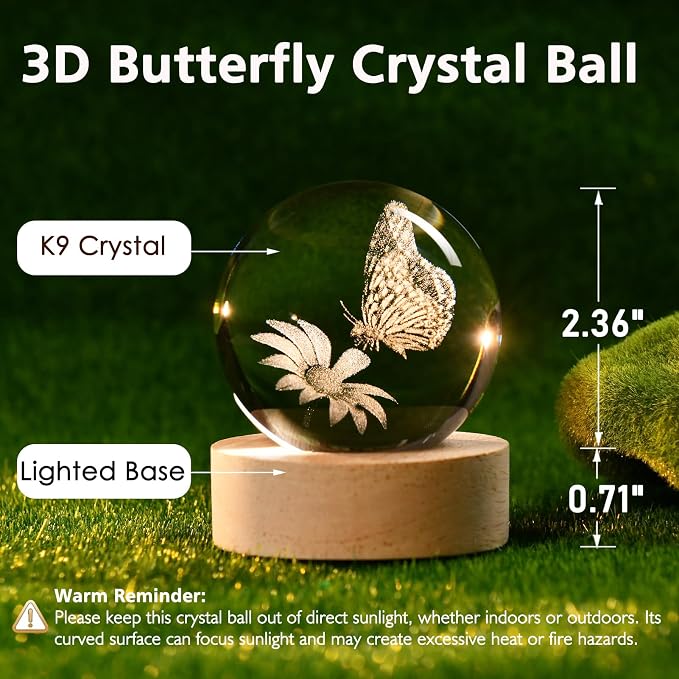 IFOLAINA Butterfly Crystal Ball Gifts Ideas - Image 2