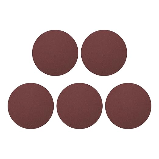 HARFINGTON 5 Pcs 9 Inch Sanding Disc 80 Grit Hook and Loop Sandpaper Random Orbital Sander Pads for Woodworking Automotive Metal Polishing