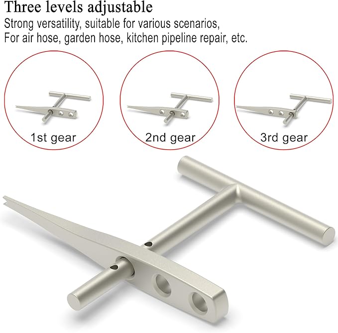 Manual Wire Binder Hose Clamp, Old Tool Reborn the Clamper, Stainless Steel Multifunctional Hose Pipe Wire Tensioner for Home Pipeline Maintenance