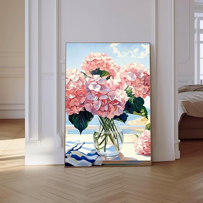 VeGuude Diamond Art Kits for Adults, Full Drill Hydrangea Flowers Diamond - Image 6