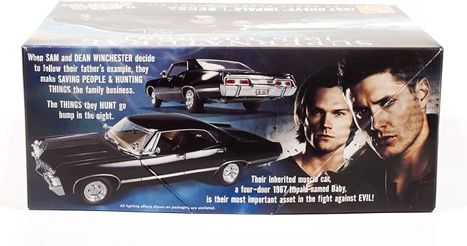 AMT 1967 Chevy Impala 4-Door Supernatural 1:25 Scale Model Kit - Image 6